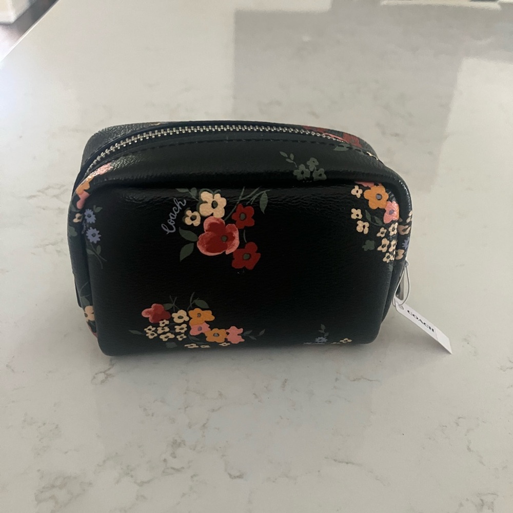 Coach Floral Mini Boxy Cosmetic Case - Picture 2 of 5
